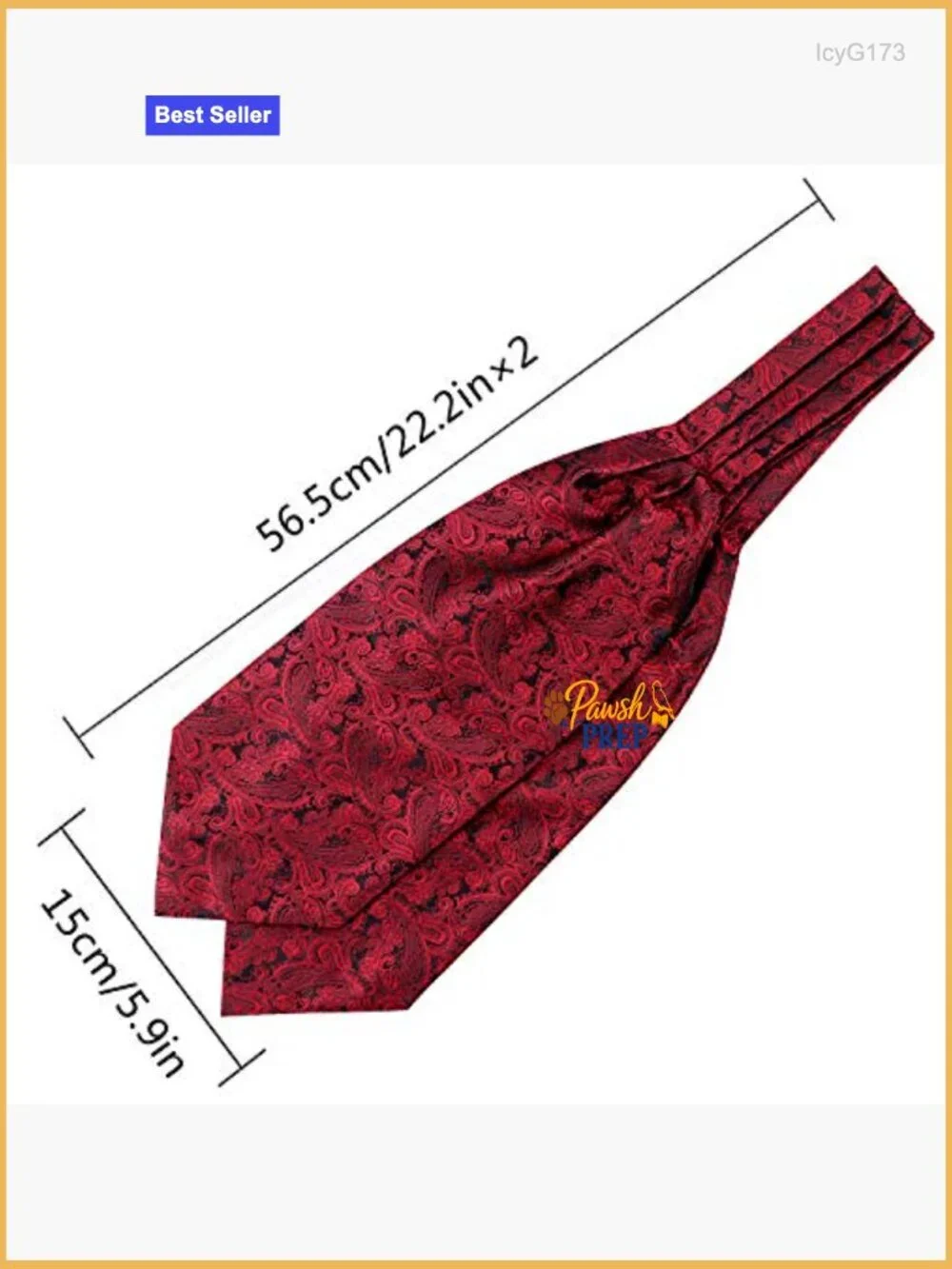 Men's Self-Tied Cravat Ascot Tie and Pocket Square Set